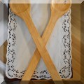 K21. Pair of wooden salad forks. 17” - $8 